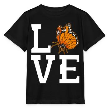 Papillon monarque - T-shirt bio MINI CREATOR Stanley/Stella Enfant - noir - Devant - Mikhail (115cm)
