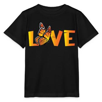Papillon monarque - T-shirt bio MINI CREATOR Stanley/Stella Enfant - noir - Devant - Mikhail (115cm)