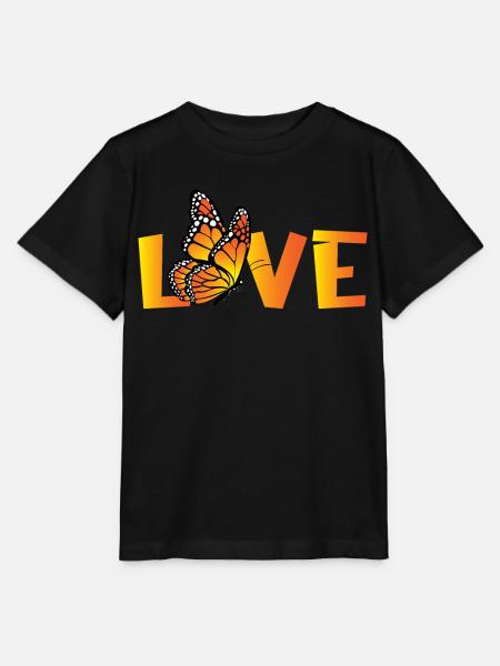 Monarchfalter - Stanley/Stella Kinder T-Shirt MINI CREATOR - Schwarz