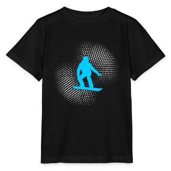 Snowboarding - Stanley/Stella Kinder T-Shirt MINI CREATOR  - Schwarz - Vorne - Mikhail (115cm)