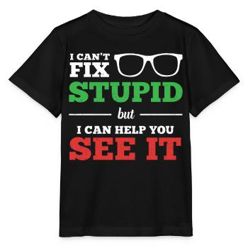 Optometrist Optometrie Augenarzt - Stanley/Stella Kinder T-Shirt MINI CREATOR  - Schwarz - Vorne - Mikhail (115cm)