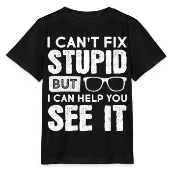 Optometrist Optometrie Augenarzt - Stanley/Stella Kinder T-Shirt MINI CREATOR  - Schwarz - Vorne - Mikhail (115cm)