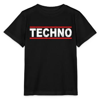 Techno - T-shirt bio MINI CREATOR Stanley/Stella Enfant - noir - Devant - Mikhail (115cm)