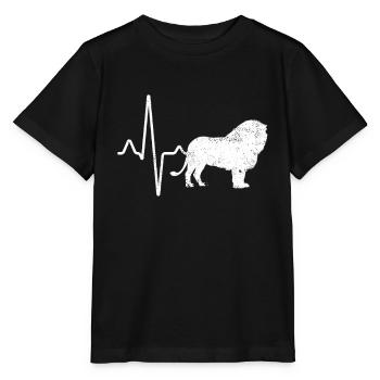Leo Heartbeat - T-shirt bio MINI CREATOR Stanley/Stella Enfant - noir - Devant - Mikhail (115cm)
