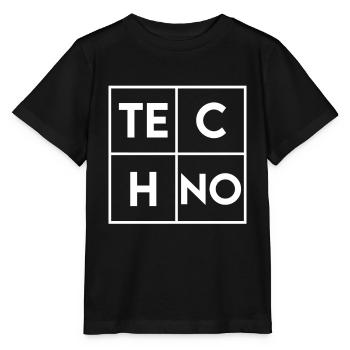 Techno - T-shirt bio MINI CREATOR Stanley/Stella Enfant - noir - Devant - Mikhail (115cm)