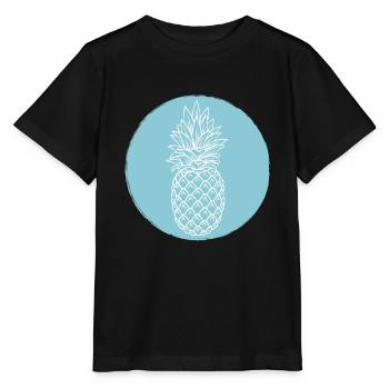 Ananas - Stanley/Stella Kinder T-Shirt MINI CREATOR  - Schwarz - Vorne - Mikhail (115cm)