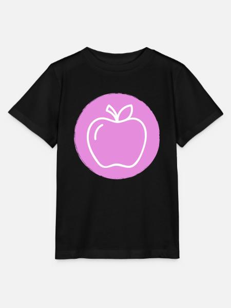 Apfel - Stanley/Stella Kinder T-Shirt MINI CREATOR - Schwarz