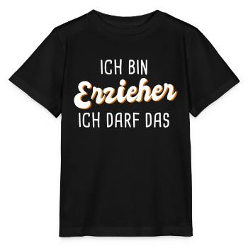 Erzieher - Stanley/Stella Kinder T-Shirt MINI CREATOR  - Schwarz - Vorne - Mikhail (115cm)