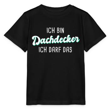 Dachdecker - Stanley/Stella Kinder T-Shirt MINI CREATOR  - Schwarz - Vorne - Mikhail (115cm)