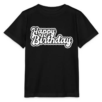 Bon anniversaire - T-shirt bio MINI CREATOR Stanley/Stella Enfant - noir - Devant - Mikhail (115cm)
