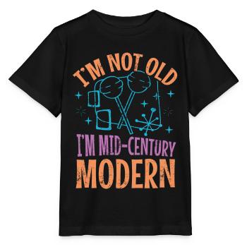 Je ne suis pas vieux, je suis moderne - T-shirt bio MINI CREATOR Stanley/Stella Enfant - noir - Devant - Mikhail (115cm)