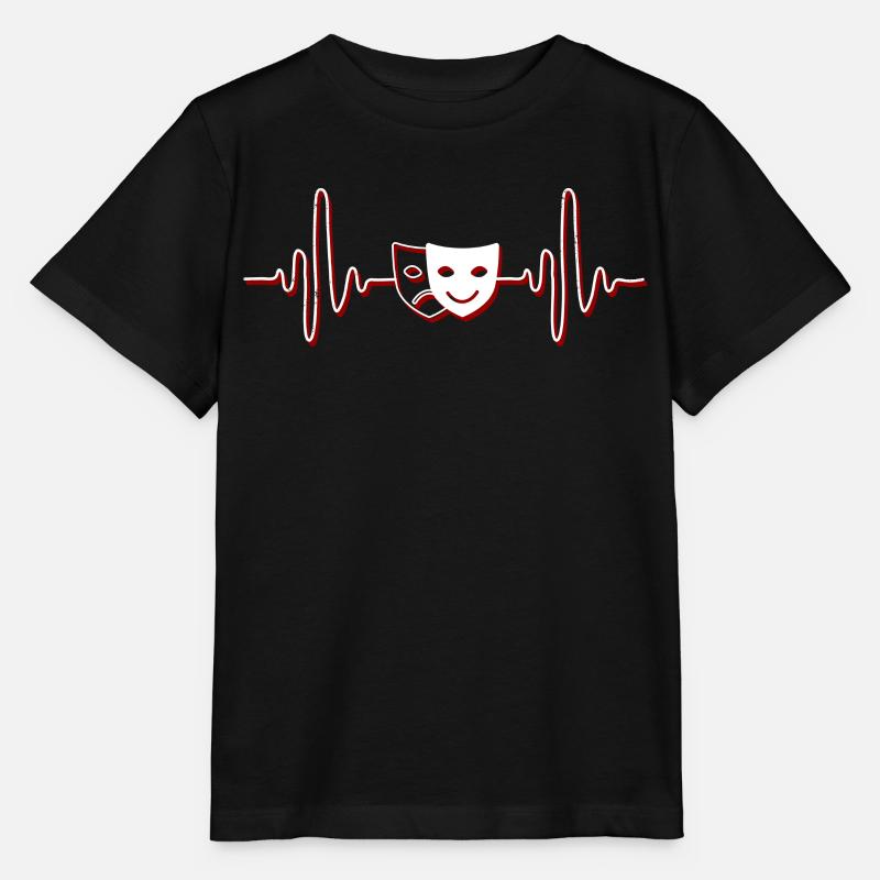 Theater Nerd, Masques de théâtre - T-shirt bio MINI CREATOR Stanley/Stella Enfant - noir