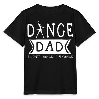 Père de la danse, je ne danse pas, je finance - T-shirt bio MINI CREATOR Stanley/Stella Enfant - noir - Devant - Mikhail (115cm)