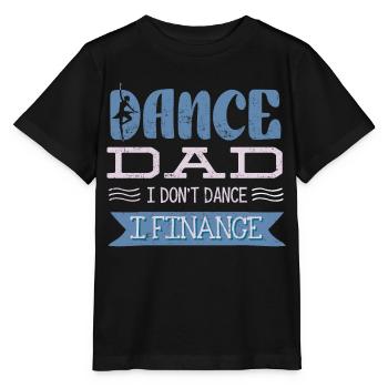 Père de la danse, je ne danse pas, je finance - T-shirt bio MINI CREATOR Stanley/Stella Enfant - noir - Devant - Mikhail (115cm)