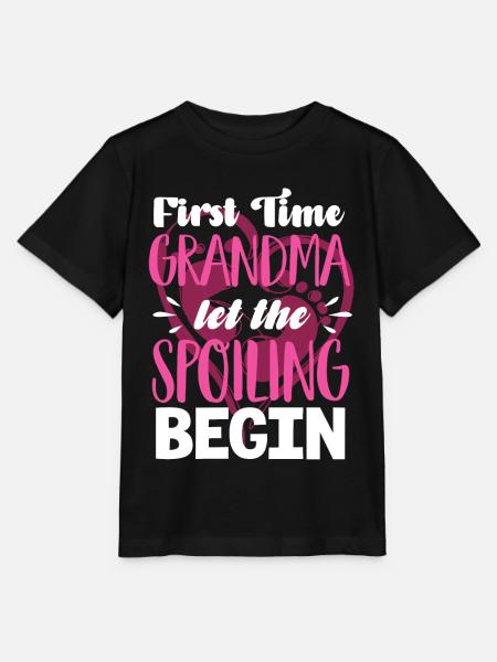 Erstmals Oma - Stanley/Stella Kinder T-Shirt MINI CREATOR - Schwarz