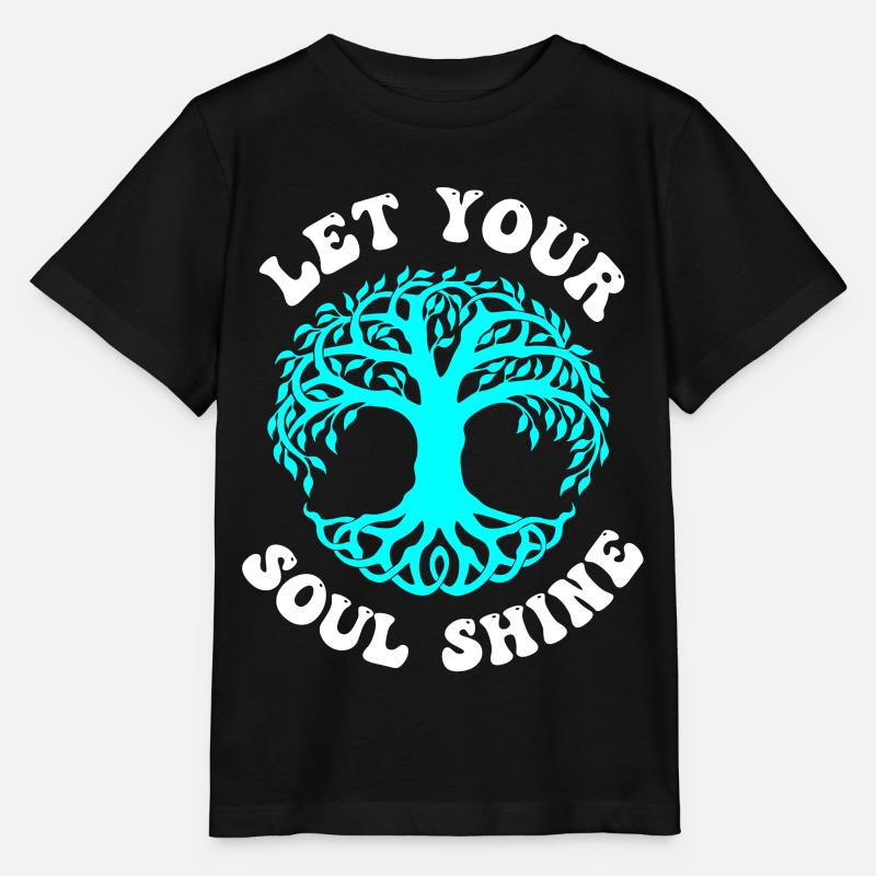 Mettez votre âme briller, chakra Astrologie - T-shirt bio MINI CREATOR Stanley/Stella Enfant - noir