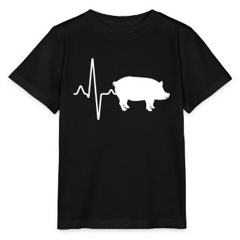 Battement de cœur de cochon - T-shirt bio MINI CREATOR Stanley/Stella Enfant - noir - Devant - Mikhail (115cm)