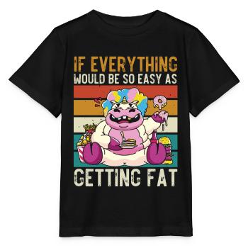Si tout était aussi simple que de grossir - T-shirt bio MINI CREATOR Stanley/Stella Enfant - noir - Devant - Mikhail (115cm)