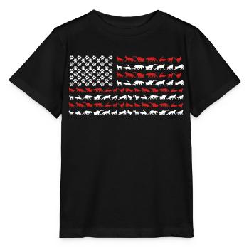 Cat lovers, cat, cats - Stanley/Stella MINI CREATOR Kids’ T-Shirt - black - Front - Mikhail (115cm)