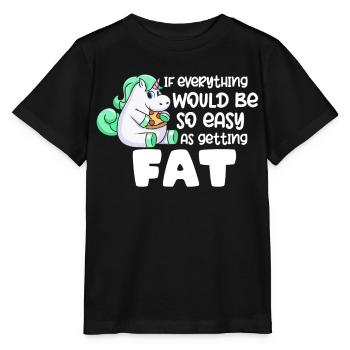 Si tout était aussi simple que de grossir - T-shirt bio MINI CREATOR Stanley/Stella Enfant - noir - Devant - Mikhail (115cm)