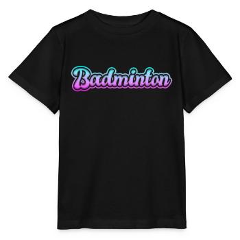 badminton - Stanley/Stella Kinder T-Shirt MINI CREATOR  - Schwarz - Vorne - Mikhail (115cm)