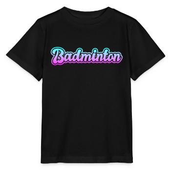 badminton - Stanley/Stella Kinder T-Shirt MINI CREATOR  - Schwarz - Vorne - Mikhail (115cm)