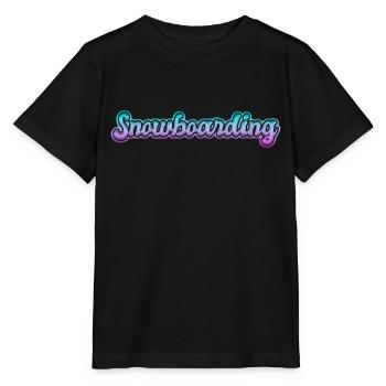Snowboarding - Stanley/Stella Kinder T-Shirt MINI CREATOR  - Schwarz - Vorne - Mikhail (115cm)