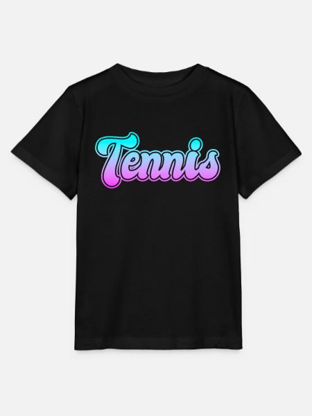 Tennis - Stanley/Stella Kinder T-Shirt MINI CREATOR - Schwarz