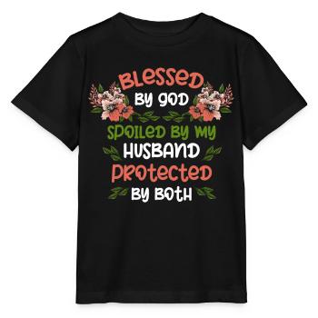 God Covenant, Psalm, Christian - Stanley/Stella MINI CREATOR Kids’ T-Shirt - black - Front - Mikhail (115cm)