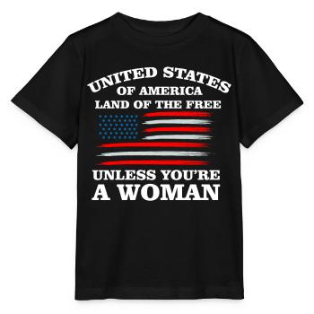 Vereinigte Staaten Von Amerika, Land Der Freien - Stanley/Stella Kinder T-Shirt MINI CREATOR  - Schwarz - Vorne - Mikhail (115cm)