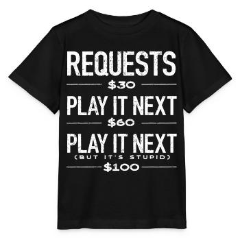 DJ, Clubbing, Demande de chanson - T-shirt bio MINI CREATOR Stanley/Stella Enfant - noir - Devant - Mikhail (115cm)