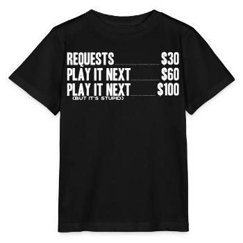 DJ, Clubbing, Demande de chanson - T-shirt bio MINI CREATOR Stanley/Stella Enfant - noir - Devant - Mikhail (115cm)