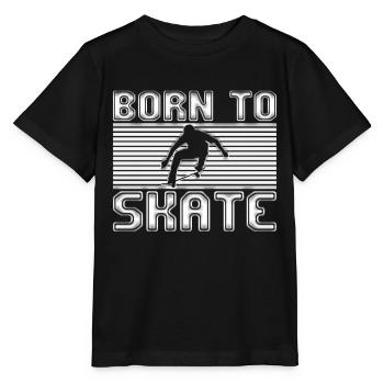 skating - Stanley/Stella MINI CREATOR Kids’ T-Shirt - black - Front - Mikhail (115cm)