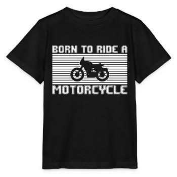 Motocyclette - T-shirt bio MINI CREATOR Stanley/Stella Enfant - noir - Devant - Mikhail (115cm)