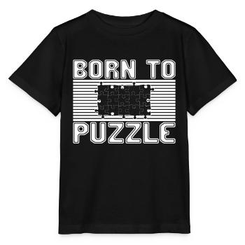 Puzzles - T-shirt bio MINI CREATOR Stanley/Stella Enfant - noir - Devant - Mikhail (115cm)
