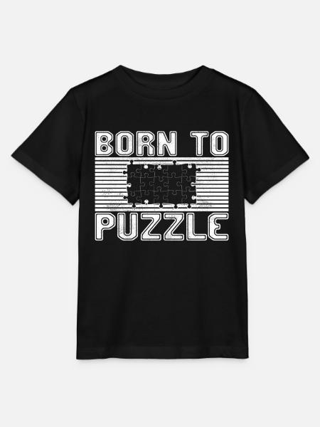 Puzzeln - Stanley/Stella Kinder T-Shirt MINI CREATOR - Schwarz