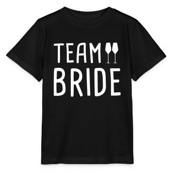team bride - Stanley/Stella Kinder T-Shirt MINI CREATOR  - Schwarz - Vorne - Mikhail (115cm)