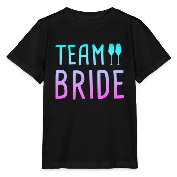 team bride - Stanley/Stella Kinder T-Shirt MINI CREATOR  - Schwarz - Vorne - Mikhail (115cm)