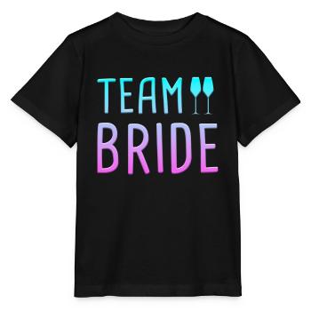 team bride - Stanley/Stella Kinder T-Shirt MINI CREATOR  - Schwarz - Vorne - Mikhail (115cm)