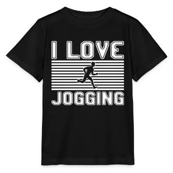 J’adore faire du jogging - T-shirt bio MINI CREATOR Stanley/Stella Enfant - noir - Devant - Mikhail (115cm)