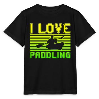 J’adore pagayer - T-shirt bio MINI CREATOR Stanley/Stella Enfant - noir - Devant - Mikhail (115cm)