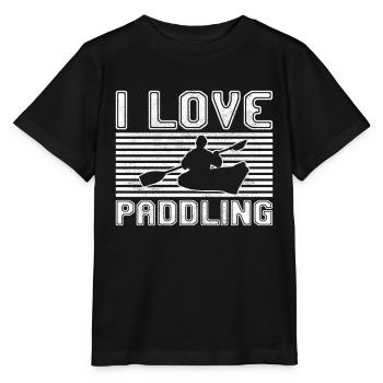 J’adore pagayer - T-shirt bio MINI CREATOR Stanley/Stella Enfant - noir - Devant - Mikhail (115cm)
