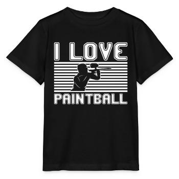 J’adore le paintball - T-shirt bio MINI CREATOR Stanley/Stella Enfant - noir - Devant - Mikhail (115cm)