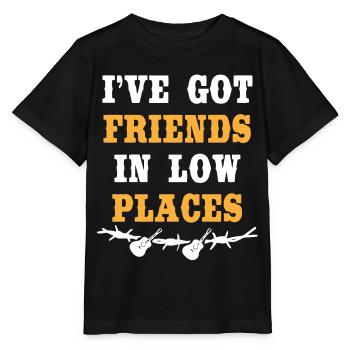 Ich Habe Freunde In Niedrigen Orten, Country - Stanley/Stella Kinder T-Shirt MINI CREATOR  - Schwarz - Vorne - Mikhail (115cm)