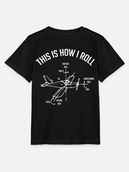 Flugzeugpilot, Luftkapitän, Kapitän - Stanley/Stella Kinder T-Shirt MINI CREATOR  - Schwarz