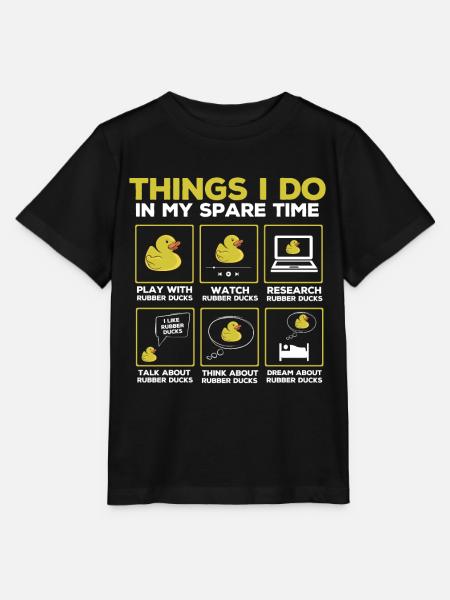 Rubber Duck Fan, Gummienten - Stanley/Stella T-shirt MINI CREATOR til børn - sort