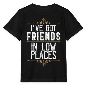 Ich Habe Freunde In Niedrigen Orten, Country - Stanley/Stella Kinder T-Shirt MINI CREATOR  - Schwarz - Vorne - Mikhail (115cm)