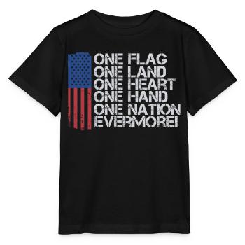 Citations patriotiques américaines, patriotes, patriotes - T-shirt bio MINI CREATOR Stanley/Stella Enfant - noir - Devant - Mikhail (115cm)