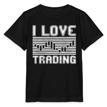 J’adore trader - T-shirt bio MINI CREATOR Stanley/Stella Enfant - noir - Devant - Mikhail (115cm)