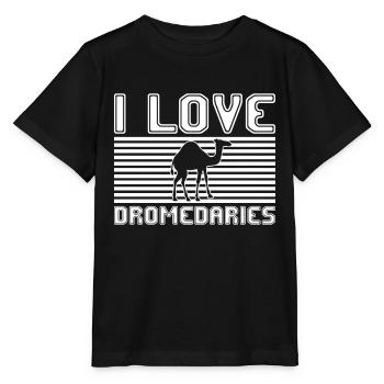J’adore les dromadaires - T-shirt bio MINI CREATOR Stanley/Stella Enfant - noir - Devant - Mikhail (115cm)